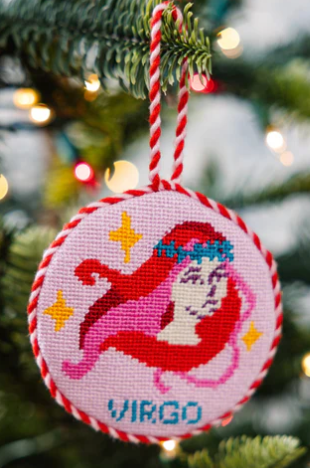 Needlepoint Zodiac Ornaments