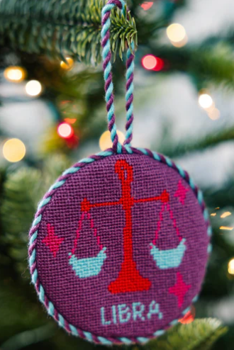 Needlepoint Zodiac Ornaments