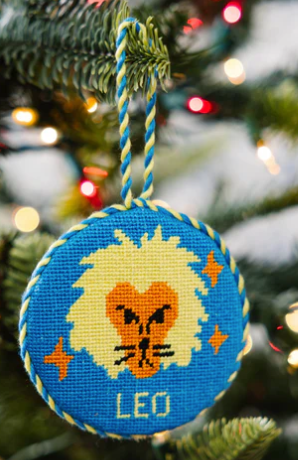 Needlepoint Zodiac Ornaments