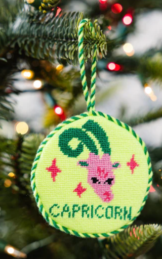 Needlepoint Zodiac Ornaments