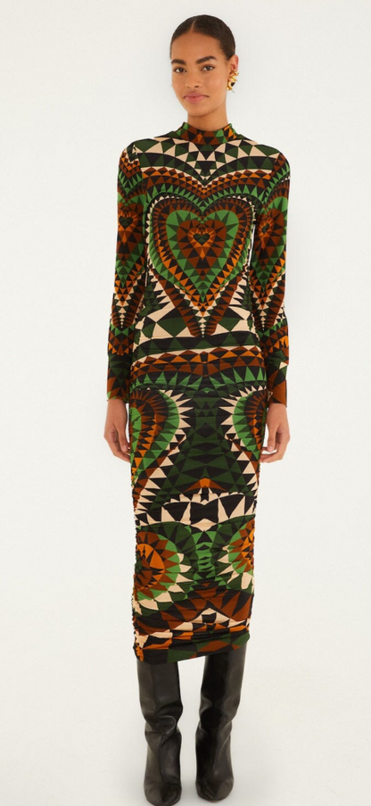 Heart Deco Jersey Dress