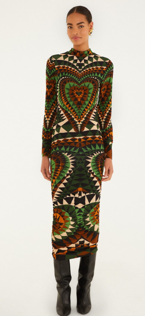 Heart Deco Jersey Dress