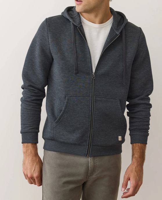 Quilted Zip Hoodie