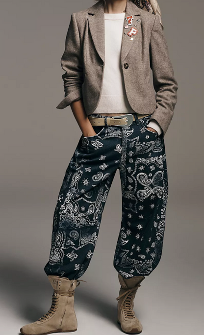 Bandana Barrel Jeans