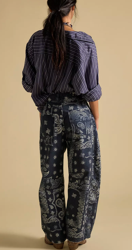 Bandana Barrel Jeans