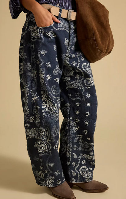 Bandana Barrel Jeans