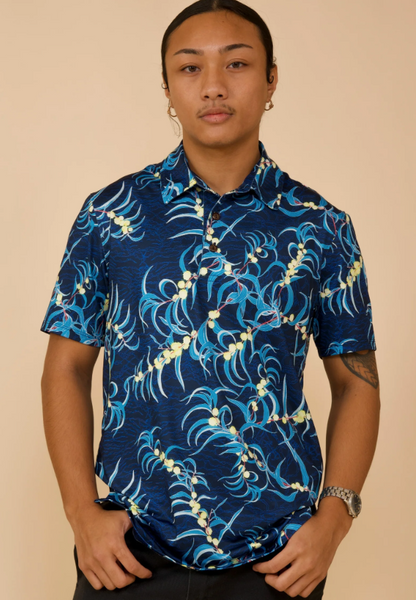 Koa Flowers Polo