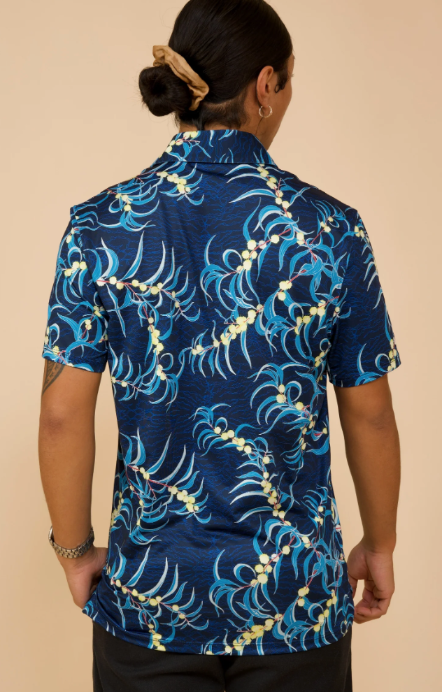 Koa Flowers Polo