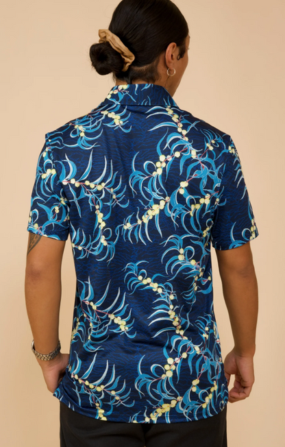 Koa Flowers Polo