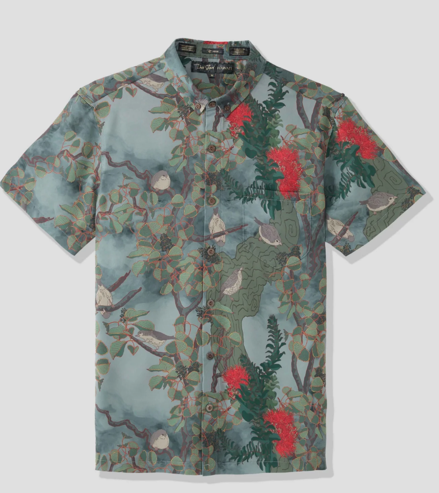 Vanishing Akikiki Aloha Shirt