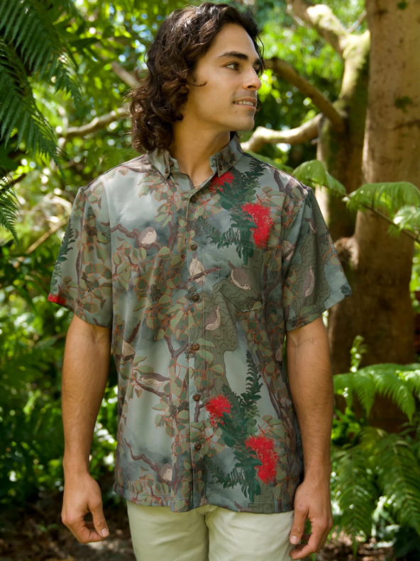 Vanishing Akikiki Aloha Shirt