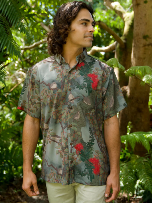 Vanishing Akikiki Aloha Shirt