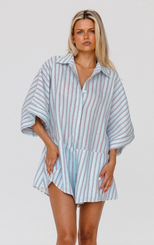 Mint Stripe Rae Playsuit