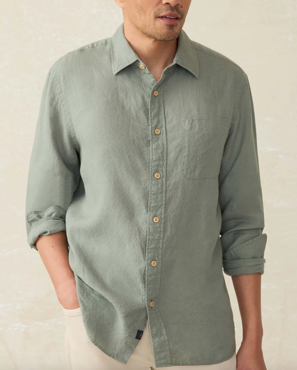 Sage Laguna Linen Shirt