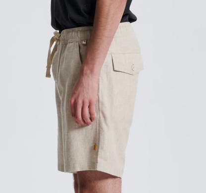 Ecru Linen Short