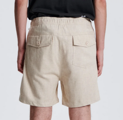 Ecru Linen Short