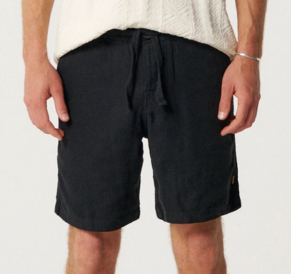 Black Linen Short