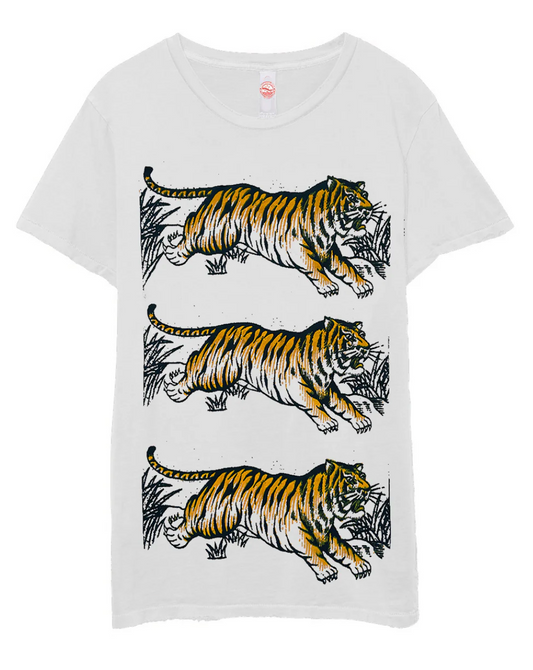 Leaping Tigers Destroyed Tee