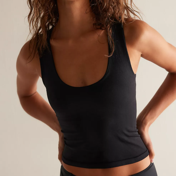 Seamless Muscle Tank Black