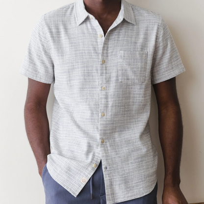 Selvage Blue Mini Stripe Shirt