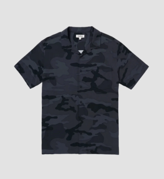 Black Camo Aloha Shirt