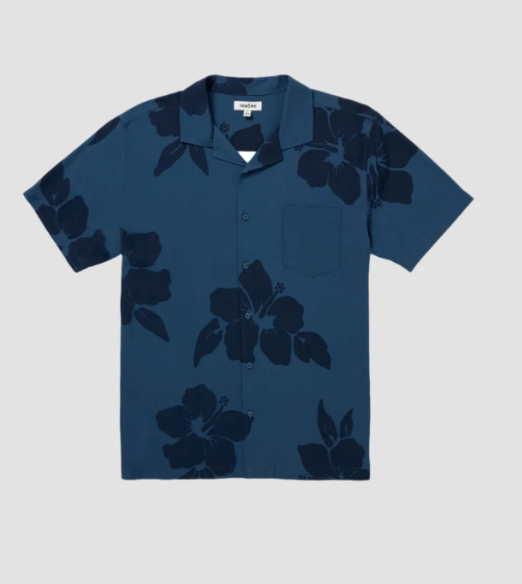 Navy Aloha Shirt