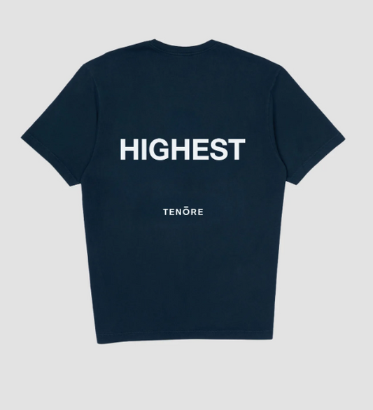 Navy Hibiscus Tee