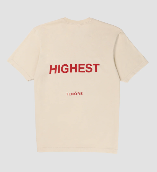 Cream Hibiscus Tee