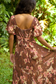 Flowering Hau Sunset Hourglass Dress