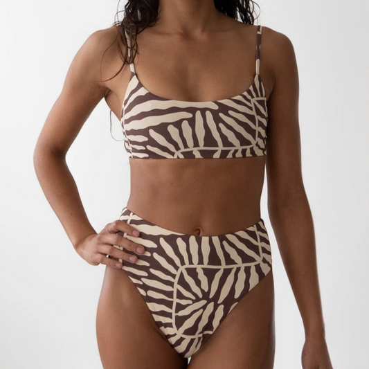 Coral Sands Mid Waist Bikini Bottom