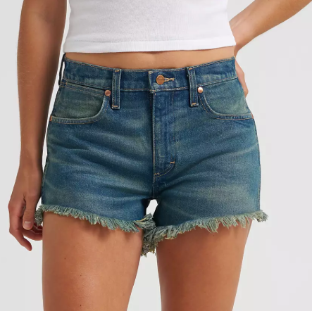 Reworked Denim Short in Stormy