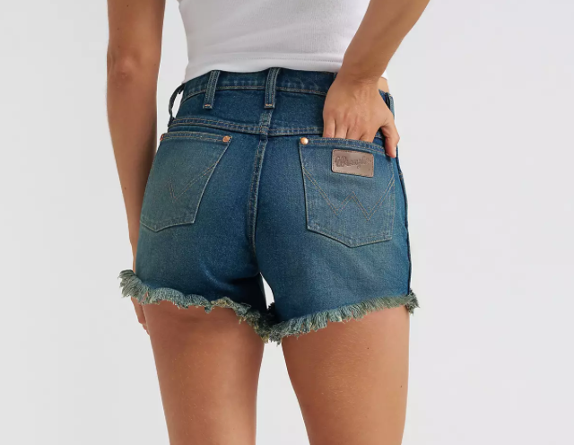 Reworked Denim Short in Stormy