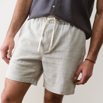Green Stripe Beach Short