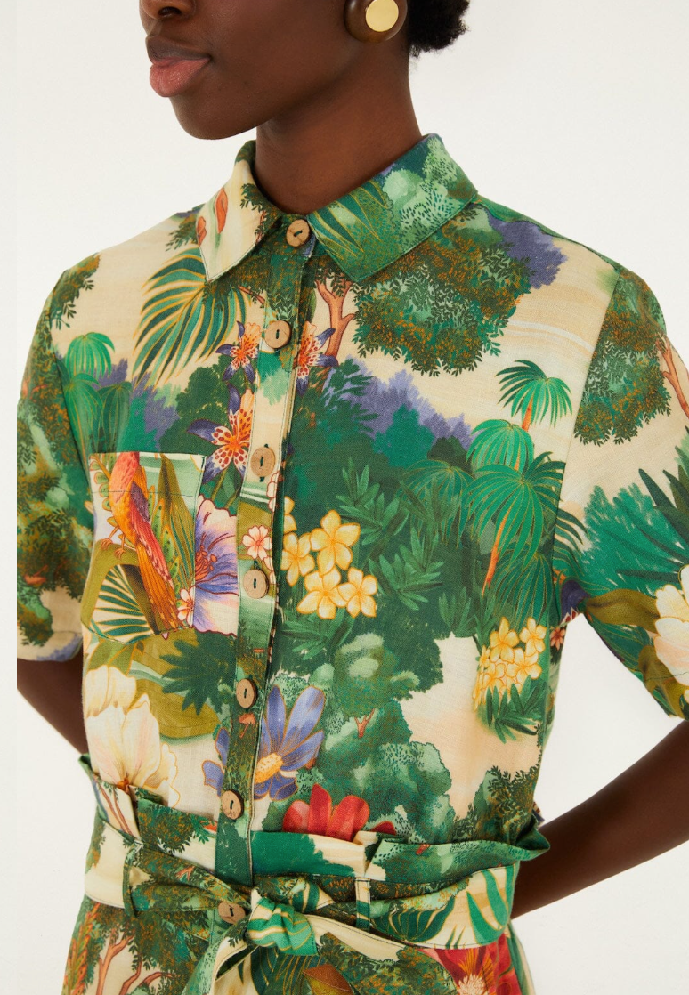 Oriental Garden Romper