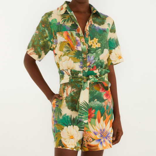 Oriental Garden Romper