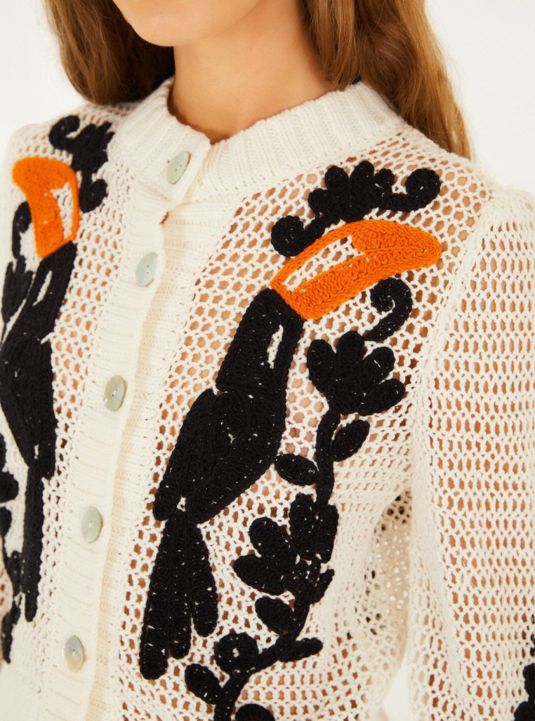 Toucan Crochet Cardigan