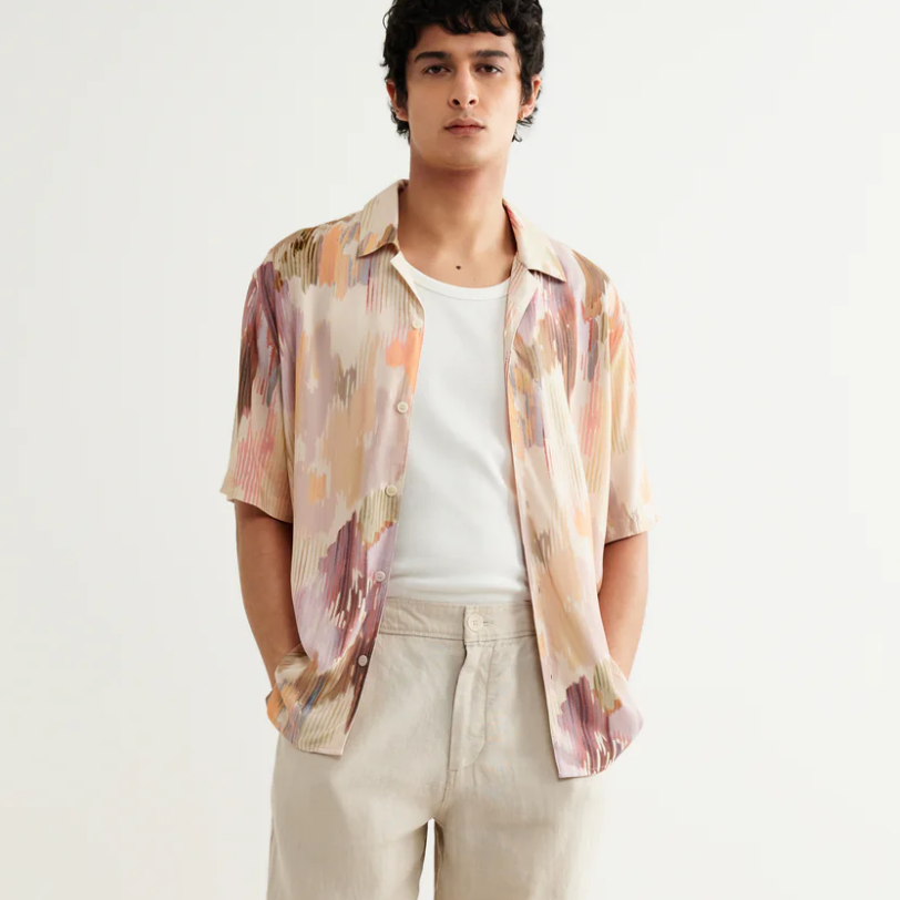 Corrugated Floral Shirt