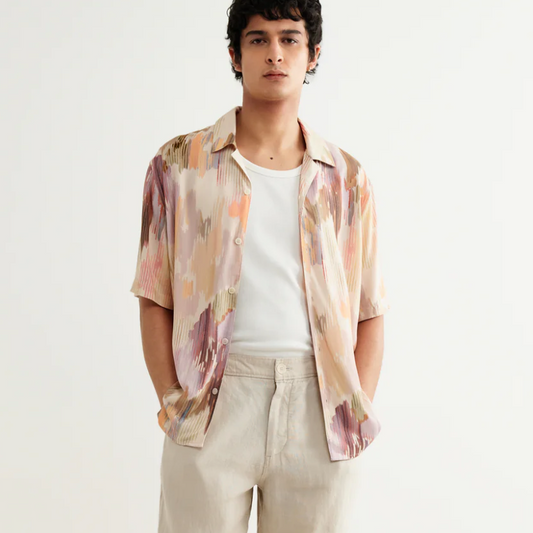 Corrugated Floral Shirt