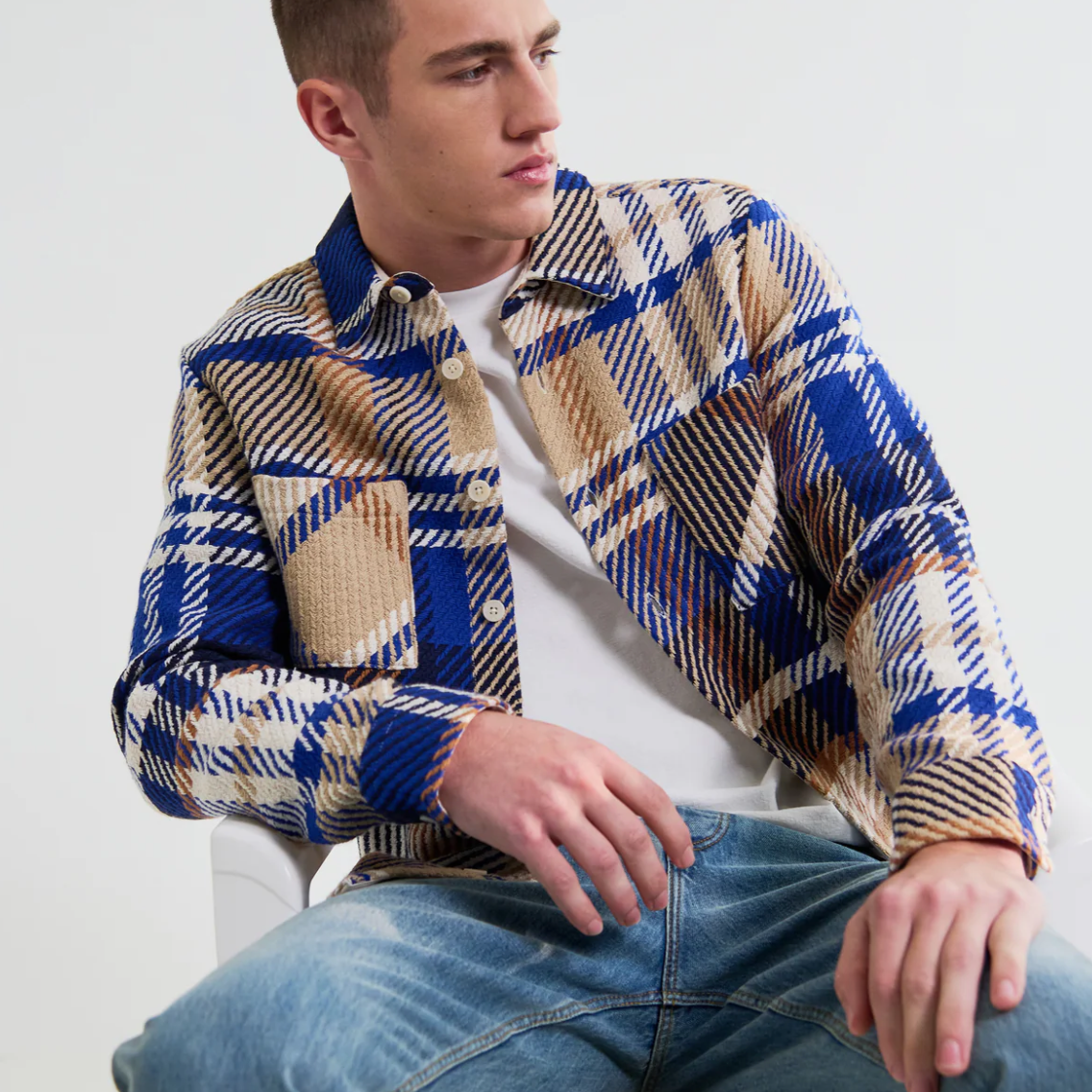 Whiting Overshirt Bold Check
