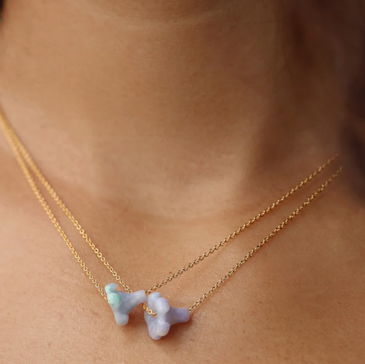 Lavender Jade Pua Necklace