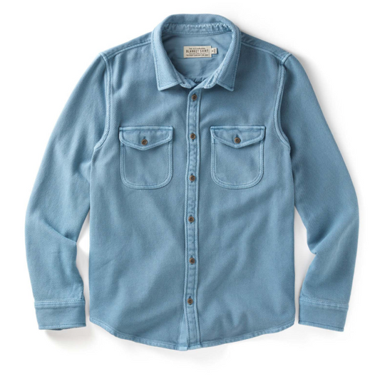 Chroma Blanket Shirt || Hazy Sea