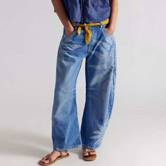 Sun Fade Barrel Jeans