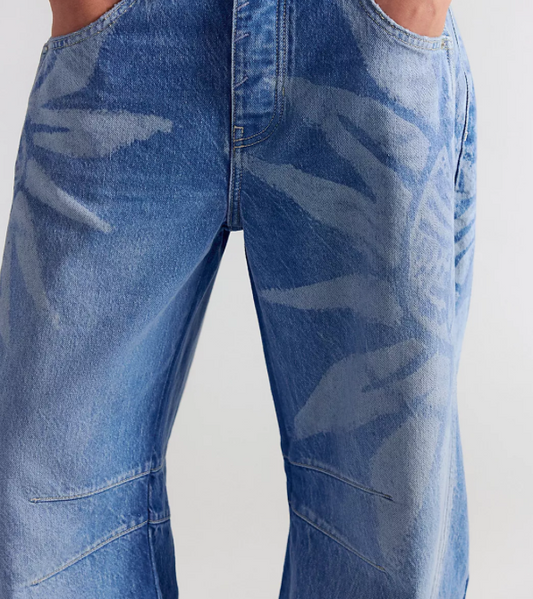 Sun Fade Barrel Jeans