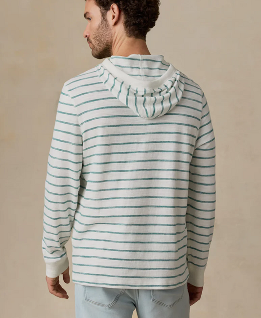 Biscayne Stripe Slub Hoodie