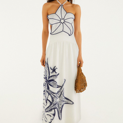 Embroidered Stars Dress