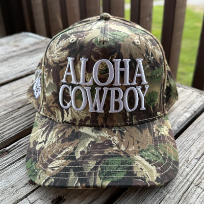 Premium Canvas Aloha Cowboy Trucker