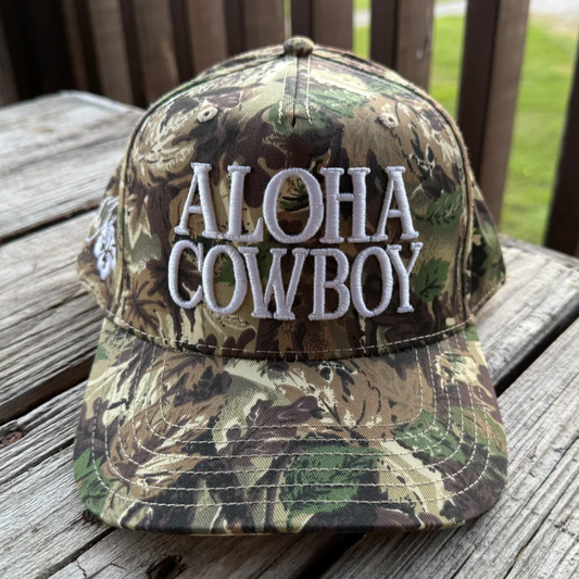 Premium Canvas Aloha Cowboy Trucker