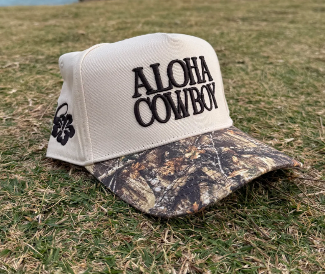 Premium Canvas Aloha Cowboy Trucker