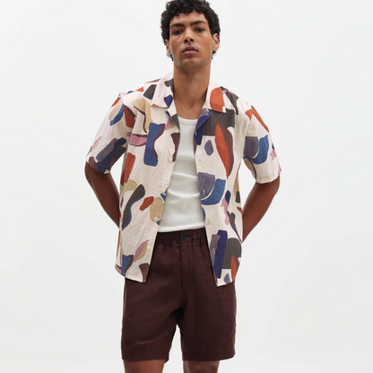 Didcot Abstract Shapes Button Up