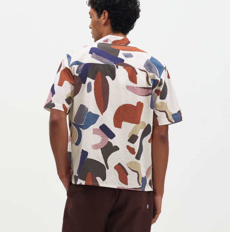 Didcot Abstract Shapes Button Up